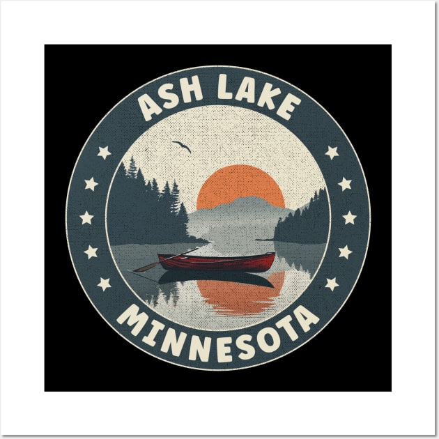 Ash Lake Minnesota Sunset Wall Art by turtlestart